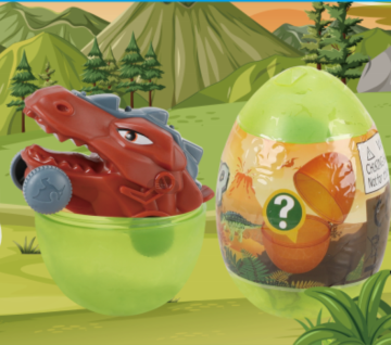 Tcovle Dinosaur Egg 6-Pack Toy Set for Kids