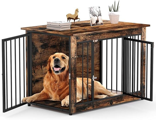 Monasem 38.6-inch Dog Crate (Black)